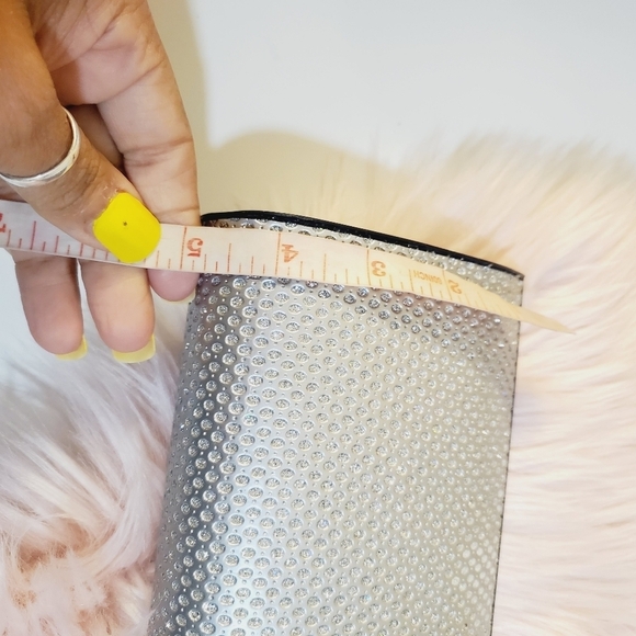 Silver Glitter Formal  satchel Clutch Evening bag - Picture 9 of 10